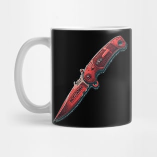 Red knife Professional Backstaber Mug